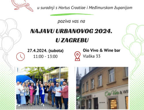 Najava manifestacije Urbanovo u Zagrebu – 27.4.2024. – Vlaška 33